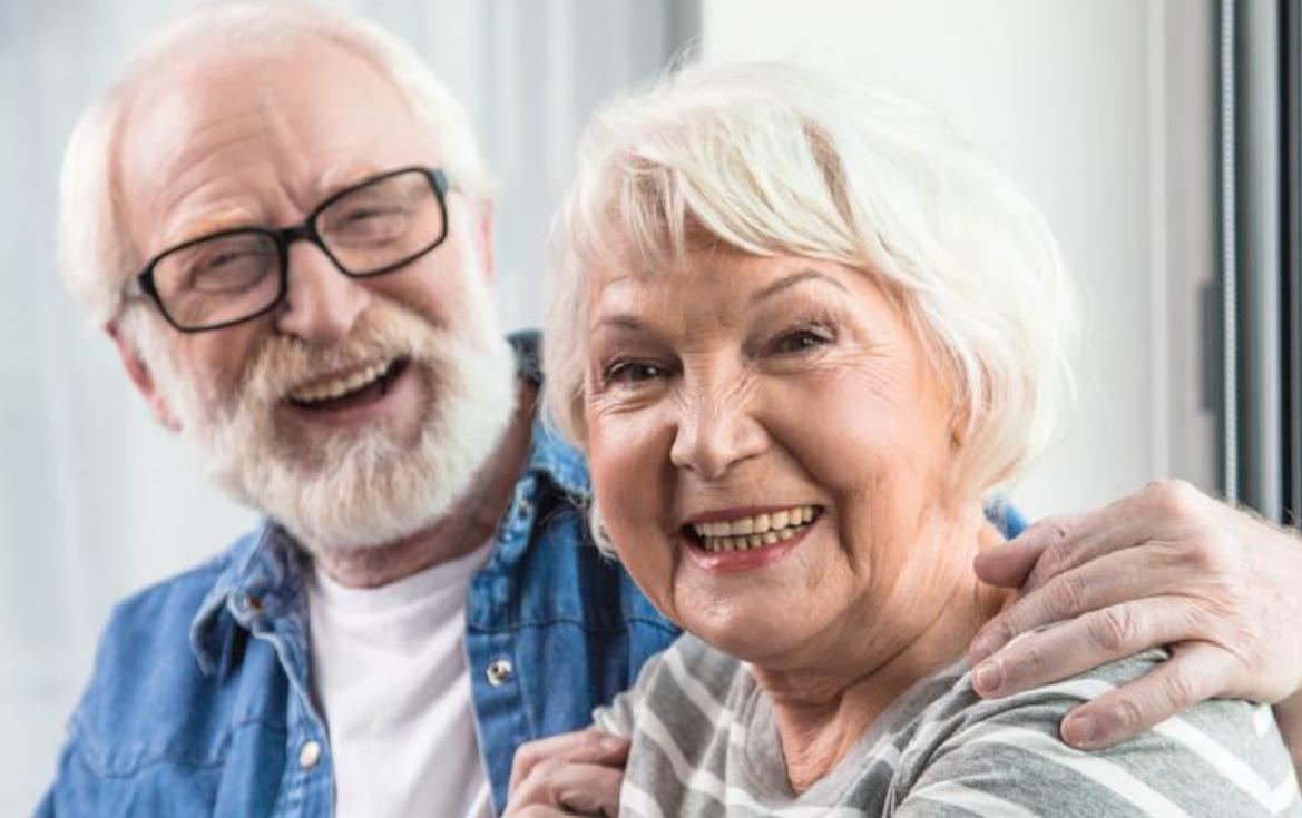 couple smiling
