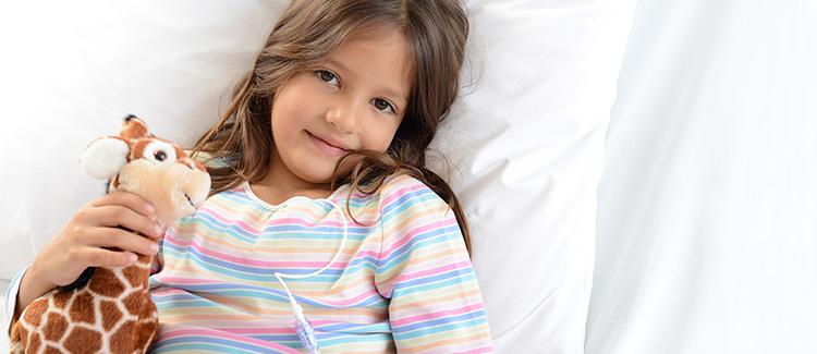 Child in hospital