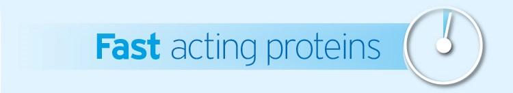 Fast acting proteins