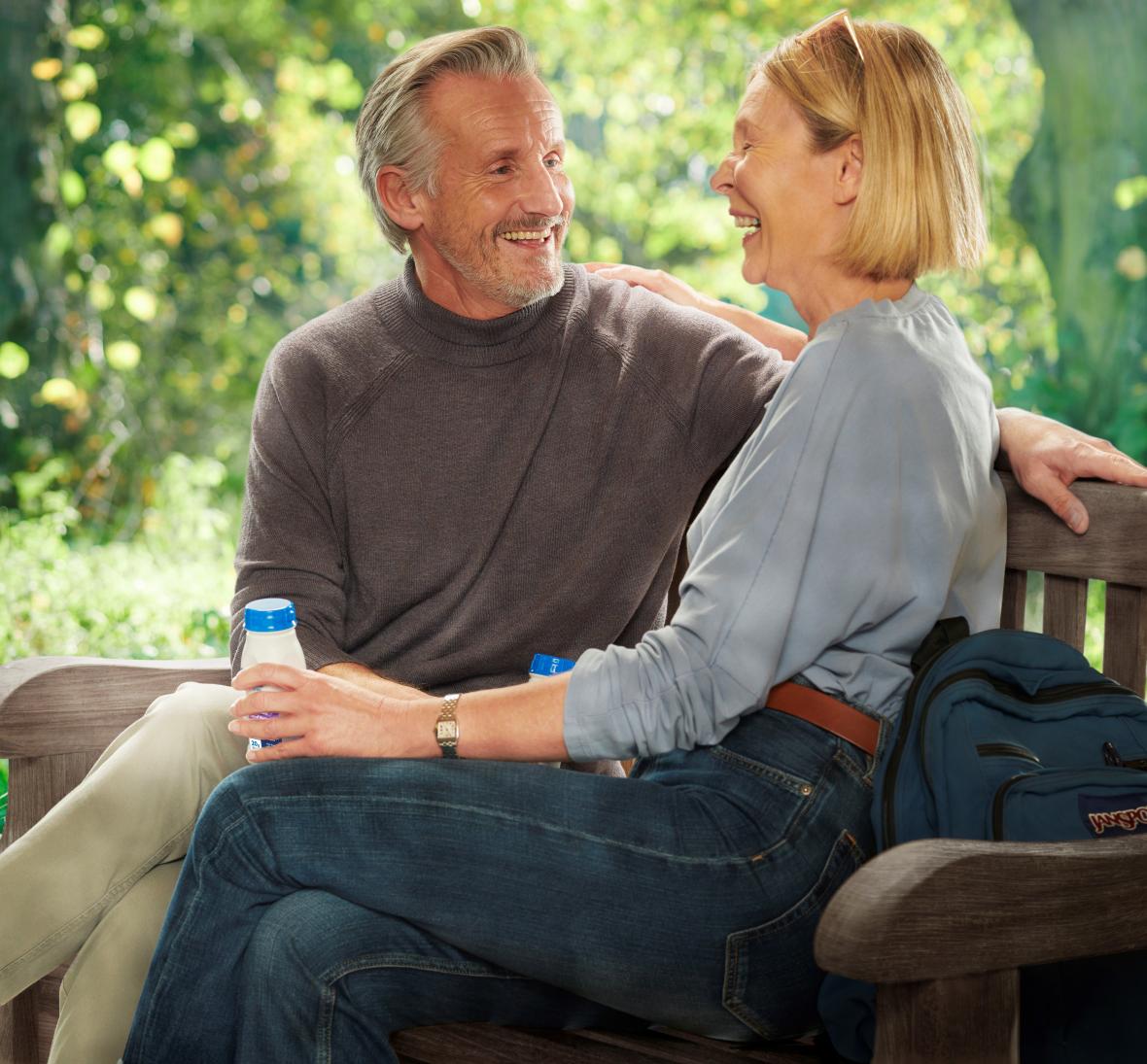 couple smiling