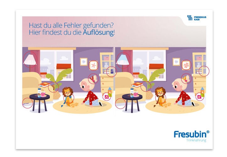 Dritte Seite der Anleitung zum Frebini Suchbild mit Auflösung