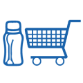 Piktogramm EasyBottle und Einkaufswagen verlinken zum Produktsfinder (Produkte) (https://www.fresubin.com/de/produkte)