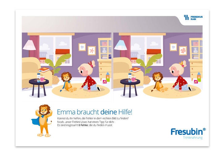 Zweite Seite der Anleitung mit dem Frebini Suchbild