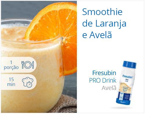 Smoothie de laranja e avela