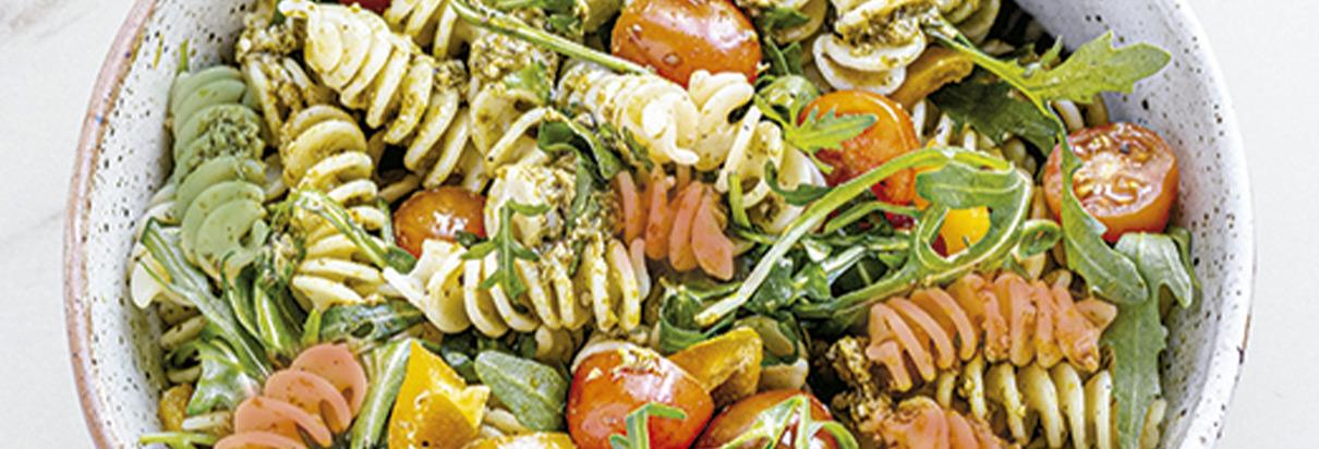 Salada de Macarrão Tricolor