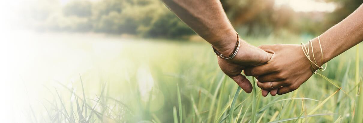 holding hands