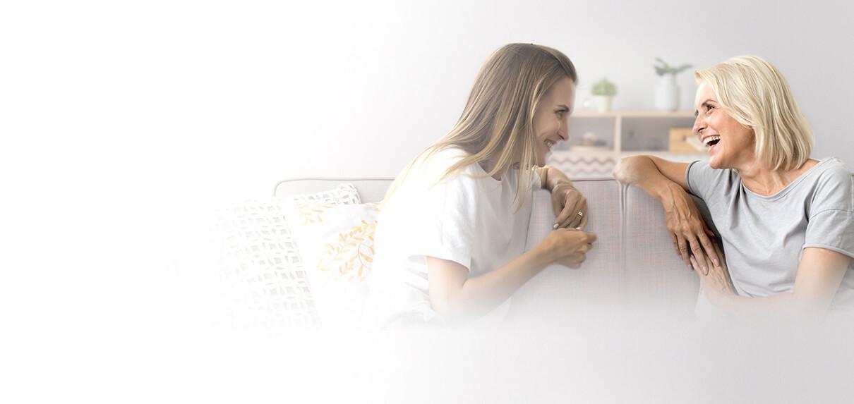 Women laughing