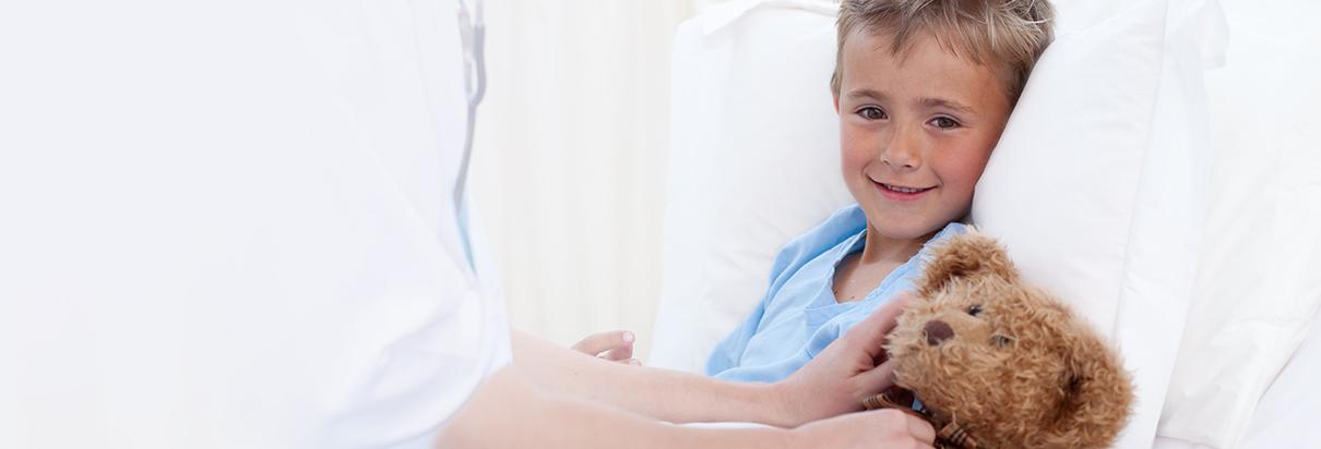 Child in hospital