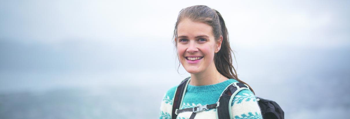 Woman smiling