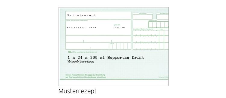 Musterrezept eines grünen Rezeptes / Privatrezept