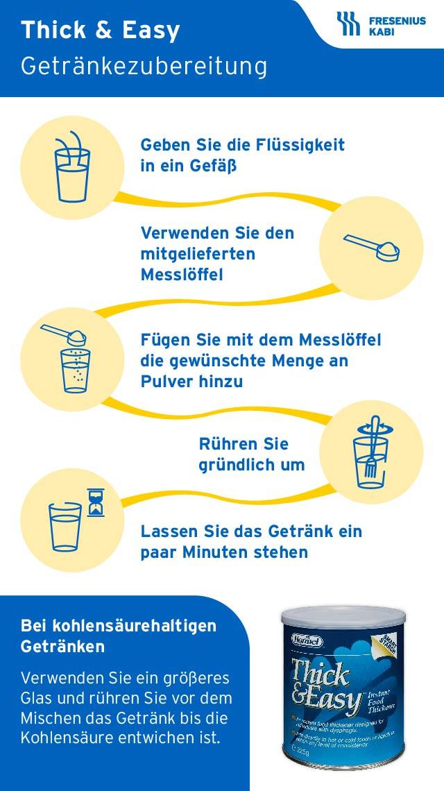 Thick & Easy Andickungspulver für Getränke: Anleitung für die Zubereitung