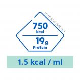 Fresubin Sondennahrung: Nährwerte Frebini ENERGY FIBRE pro Beutel(500 ml): 750 kcal, 19g Protein. 1.5 kcal / ml.