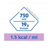 Fresubin Sondennahrung: Nährwerte Frebini ENERGY pro Beutel(500 ml): 750 kcal, 19g Protein. 1.5 kcal / ml.