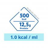 Fresubin Sondennahrung: Nährwerte Frebini ORIGINAL FIBRE pro Beutel(500 ml): 500 kcal, 12,5g Protein. 1.0 kcal / ml.