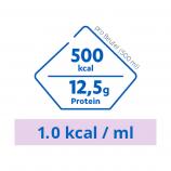 Fresubin Sondennahrung: Nährwerte Frebini ORIGINAL pro Beutel(500 ml): 500 kcal, 12,5g Protein. 1.0 kcal / ml.