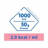 Fresubin Sondennahrung: Nährwerte Fresubin 2KCAL HP pro Beutel(500 ml): 1000 kcal, 50g Protein. 2.0 kcal / ml.