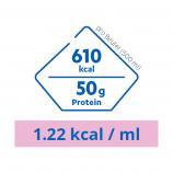 Fresubin Sondennahrung: Nährwerte Fresubin Intensive pro Beutel(500 ml): 610 kcal, 50g Protein. 1.22 kcal / ml.