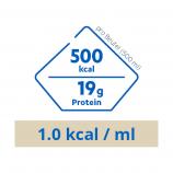Fresubin Sondennahrung: Nährwerte SOYA FIBRE pro Beutel(500 ml): 500 kcal, 19g Protein. 1.0 kcal / ml.