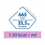 Fresubin Sondennahrung: Nährwerte Survimed OPD HN pro Beutel(500 ml): 665 kcal, 33,5g Protein. 1.33 kcal / ml.