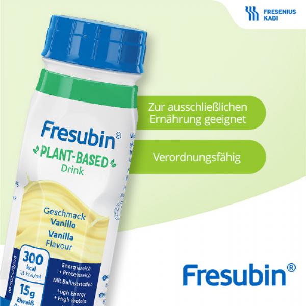 Fresubin PLANT-BASED Drink in der Geschmacksrichtung Vanille - Der Fresubin 2 KCAL Drink eignet sich zur ausschließlichen Ernährung und ist auf Rezept erhältlich